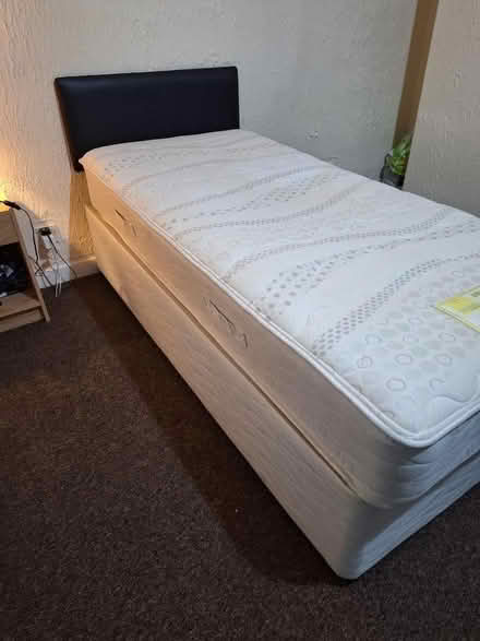 Photo of free Single divan bed, mattress and headboard (Walton on the Hill L4) #4