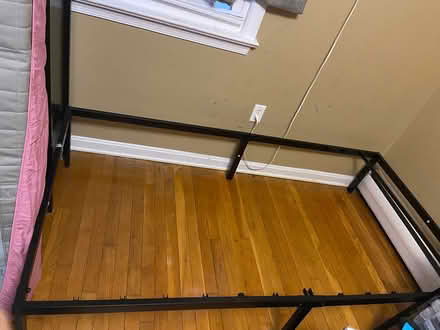 Photo of free Metal twin bed frame (West laurel) #3