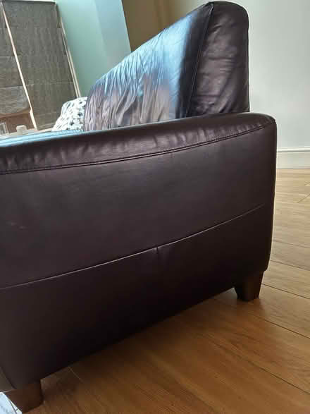 Photo of free Brown leather sofas (Disley SK12) #4