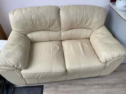 Photo of free Leather 2 seater sofa (Somerton) #1