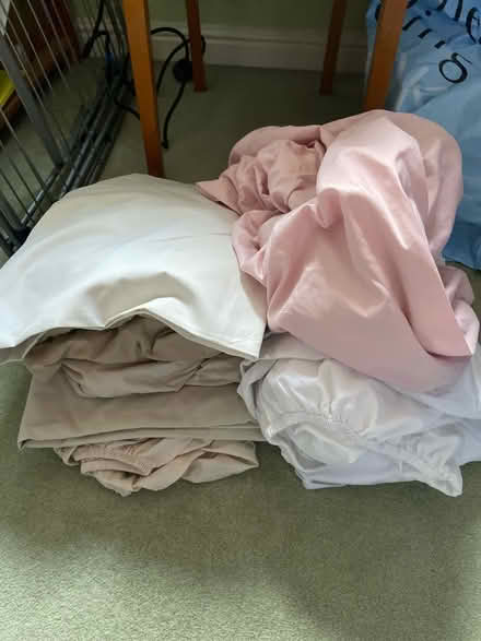 Photo of free 8 x Fitted Double Sheets (Hucclecote GL3) #1