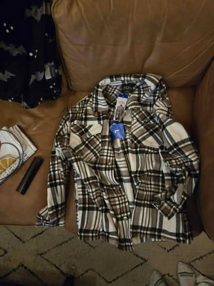 Photo of free Tan women's flannel (Hill east) #1