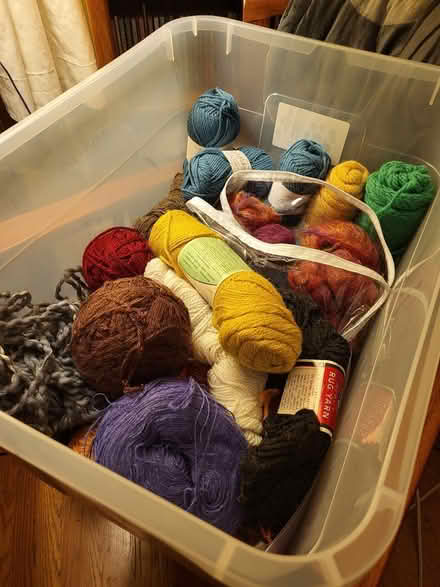 Photo of free Box of various yarn (n. oakland) #1