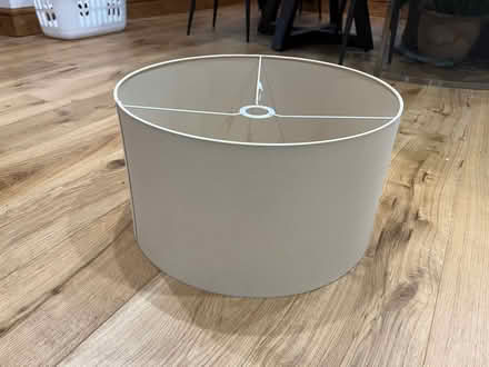 Photo of free Large Beige Drum Lampshade (Clungunford SY7) #1