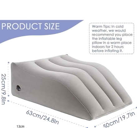 Photo of free Inflatable leg pillow + hand pump (C04) #2