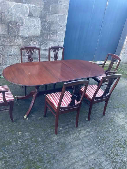 Photo of free Table and Chairs x 6 - Extending (Perrystown Dublin 12) #3