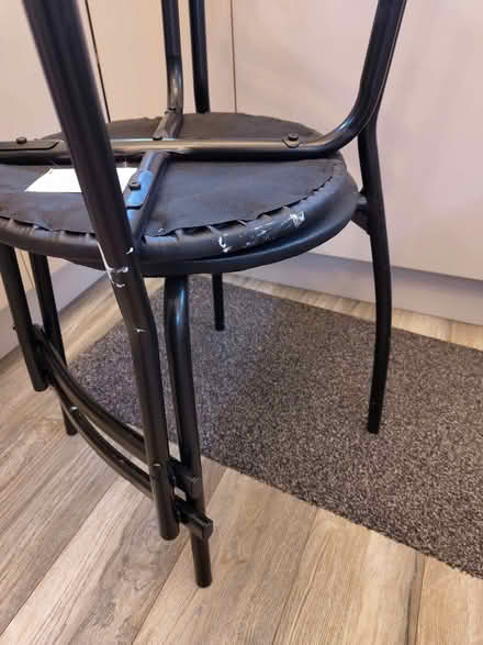 Photo of free 2 black dining chairs (Heaton Park M25) #1