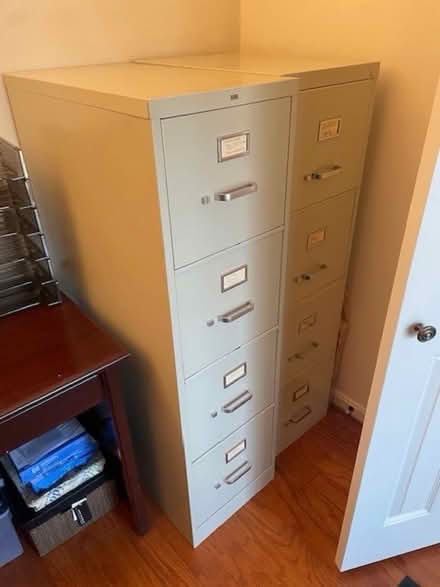 Photo of free 2 tall metal file cabinets (Leisure World) #1