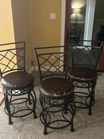 Photo of free Three Bar Stools (Brookeville) #1