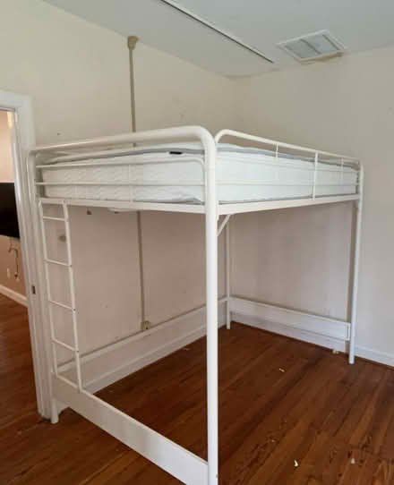 Photo of free White Metal Loft Bed - Full (Warrenton, VA 20186) #1