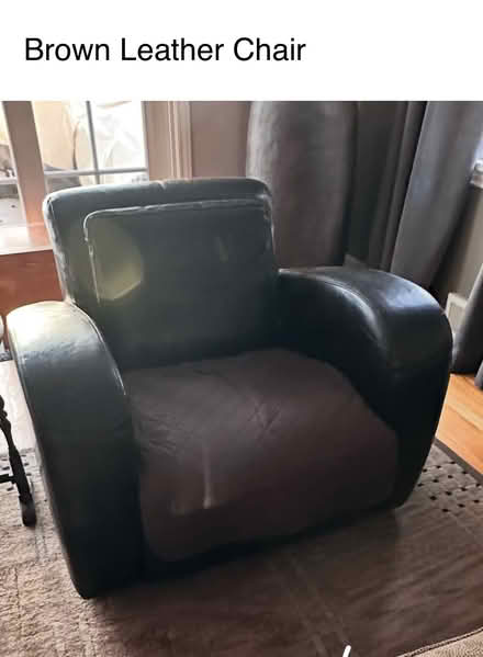 Photo of free Leather Sofa & Chair (Burien -North) #3