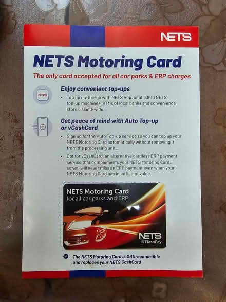 Photo of free New Motoring Card, No Value Added (Siglap & East Coast Road) #1