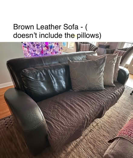 Photo of free Leather Sofa & Chair (Burien -North) #2