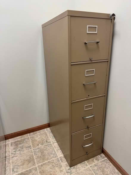 Photo of free 4-Draw Metal File Cabinet (Red Wing) #3