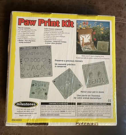 Photo of free Paw Print Kit (Quartermaster Heights, Vashon) #2