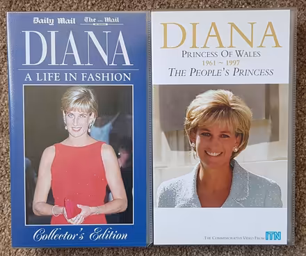 Photo of free 2 VHS Videos - Princess Diana (Euxton PR7) #1