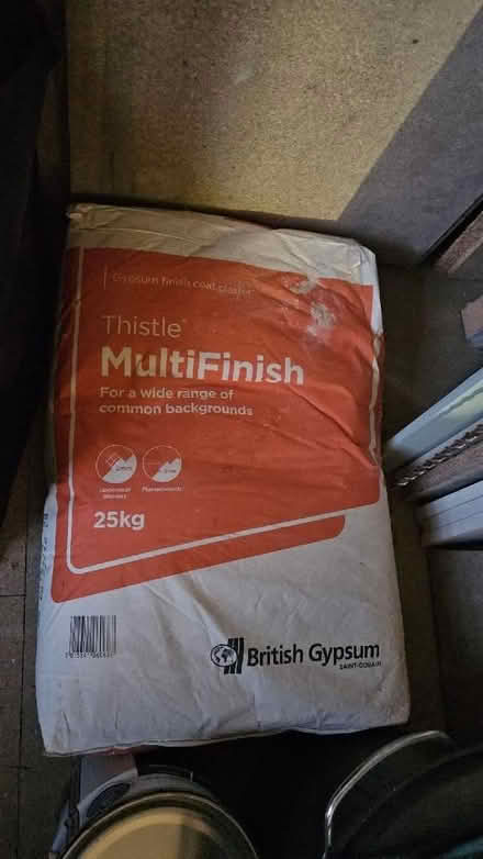 Photo of free Unopened bag of multi finish plaster (Ryhill WF4) #1