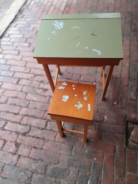 Photo of free Child's Wooden Desk & Stool (Kibworth LE8) #3