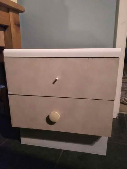 Photo of free Bedside Table With Two Draws (Leighton buzzard LU7) #1