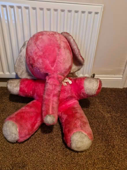 Photo of free Large pink elephant toy (Blyth NE24) #1