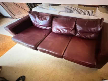 Photo of free Leather sofa bed (Gardeners Green RG40) #2