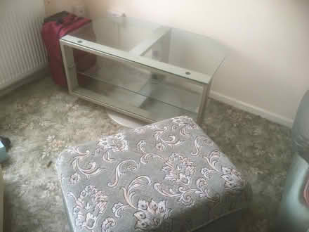 Photo of free Glass TV stand (Thornhill CF14) #1