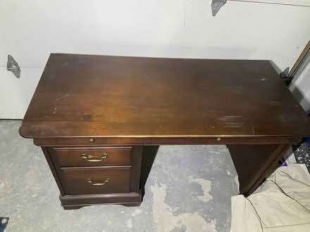 Photo of free Wooden desk (Rathburn and the East Mall) #2