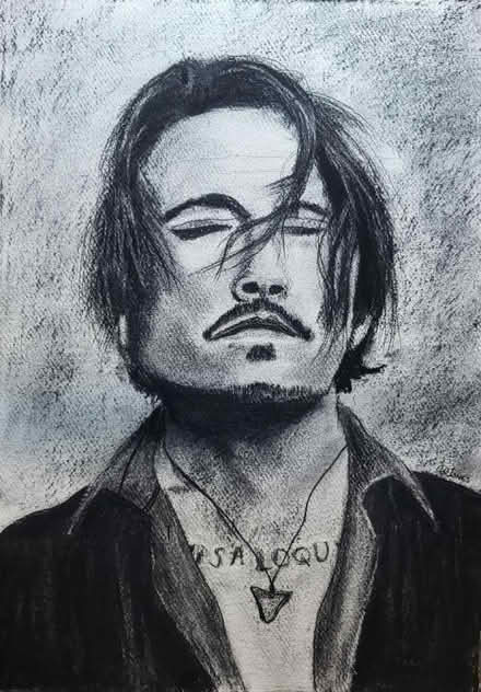 Photo of free Johnny Depp Charcoal Drawing (Rackheath NR13) #1