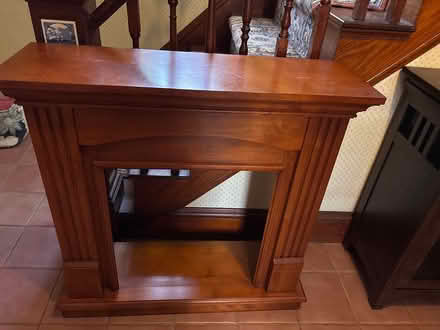 Photo of free Wood fireplace mantel (Downtown Plymouth) #1