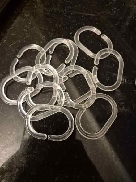 Photo of free Shower hooks chrome and plastic (Chadwell Heath) #2