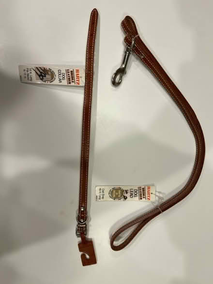 Photo of free Leather dog collar and lead (small) (Olney) #1