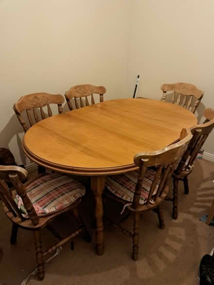 Photo of free Kitchen table + 6 chairs (Ennis.Clare) #2