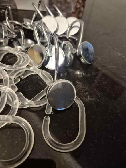 Photo of free Shower hooks chrome and plastic (Chadwell Heath) #4