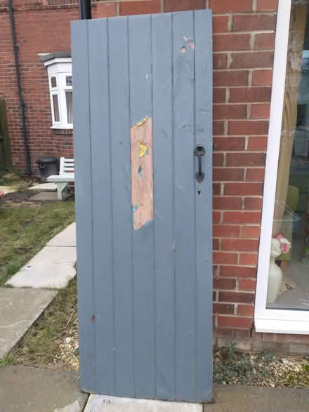 Photo of free 1950s wooden door (Garforth, LS25) #1