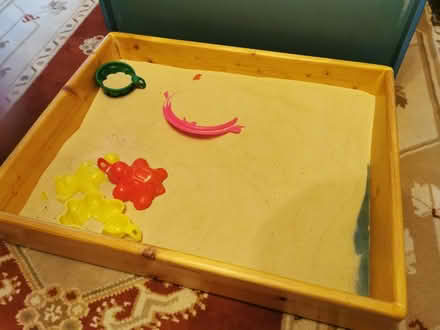 Photo of free Wooden sand box. (Shirley CR0) #1