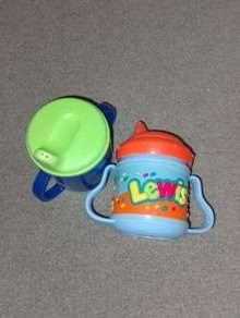 Photo of free Two "Sippy" cups - one with "Lewis" name... (Fords Farm RG31) #1