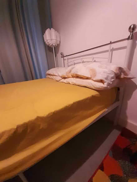 Photo of free small double bed metal frame (Seedhill PA2) #1