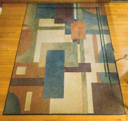 Photo of free worn rug 62 1⁄2” x 92 3⁄4” (near west side of Madison) #1