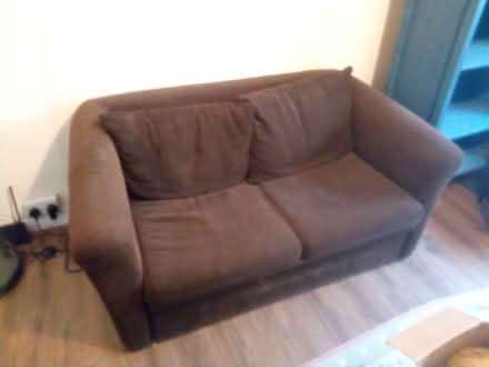Photo of free Brown fabric sofa (E5) #1