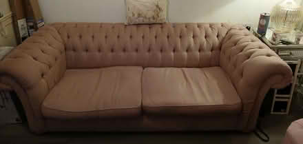 Photo of free Large Dusky Pink Chesterfied Sofa (Clayton Brook PR5) #3