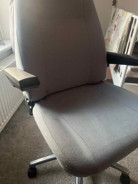 Photo of free Blue office chair, adjustable (Shinfield) #2