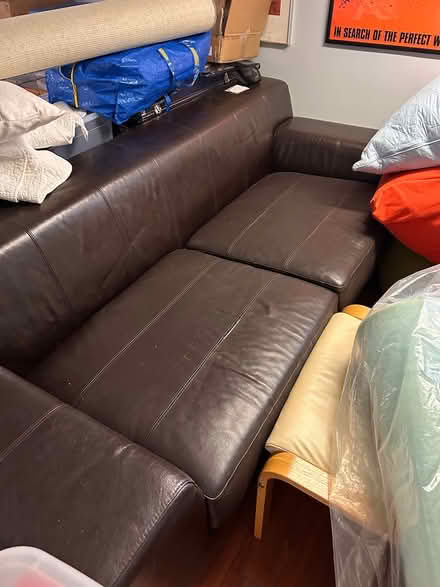 Photo of free Leather Couch (Fairfield Beach Area) #2