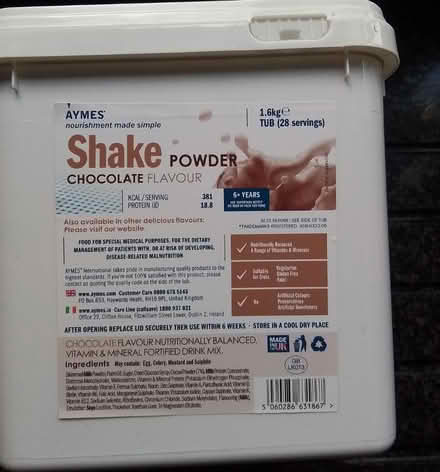 Photo of free Aymes shake powder (Donnington (Donnington (PO19)) #1