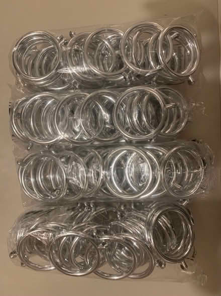 Photo of free Silver plastic curtain rings (Rooks Nest SG1) #1