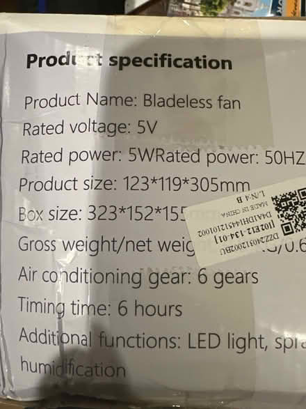 Photo of free Bladeless fan 4 new in box (Los Gatos 95032) #1