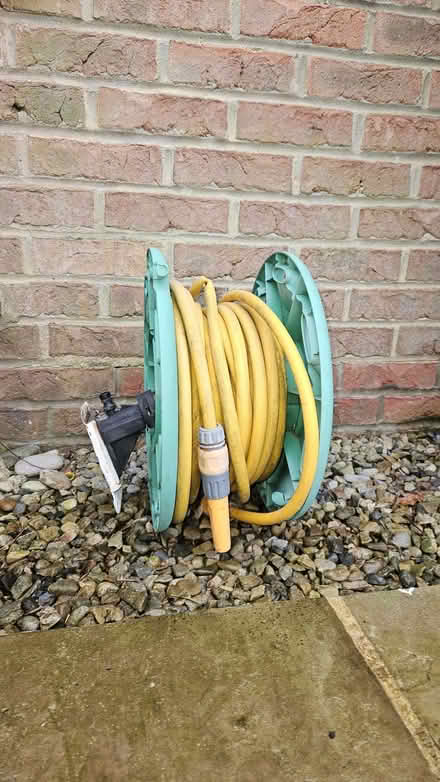 Photo of free Hozelock long hose and reel (Bilton HG1) #1