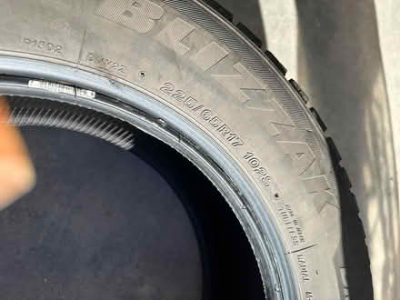 Photo of free 2 Bridgestone Blizzak winter tires (in Eldorado) #1