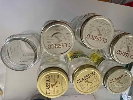 Photo of free 7 glass mason jars- size 24oz (Cary park subdivision) #2