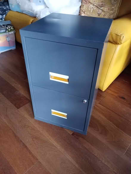 Photo of free 2 Drawer filing cabinet, lockable (Boscastle PL35) #1