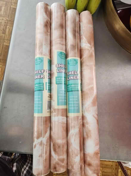 Photo of free 4 rolls shelf paper-marble print (Bloomfield, NJ) #1